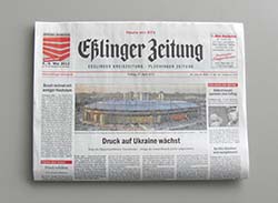 Zeitung Vollformat mit Rotationsfalz Zeitung Vollformat gefalzt