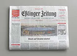Zeitung Vollformat mit Rotationsfalz Zeitung Vollformat gefalzt