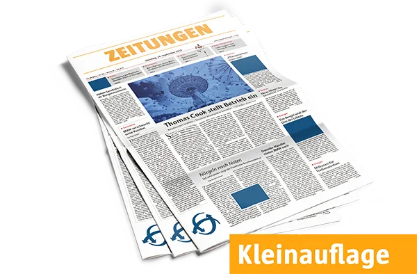 Zeitung Kleinauflage Vollformat