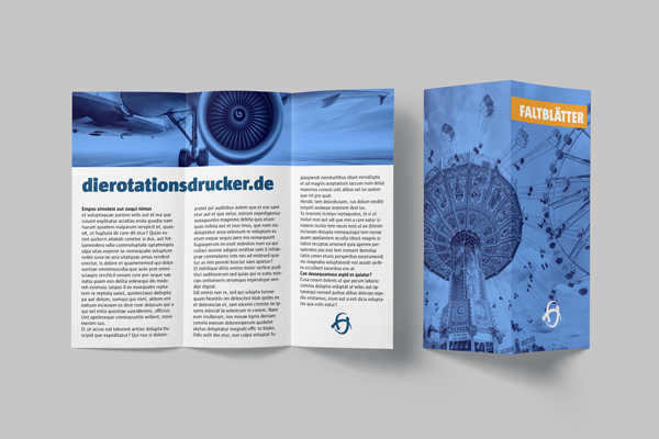 Faltblätter Faltblätter mit Wickelfalz