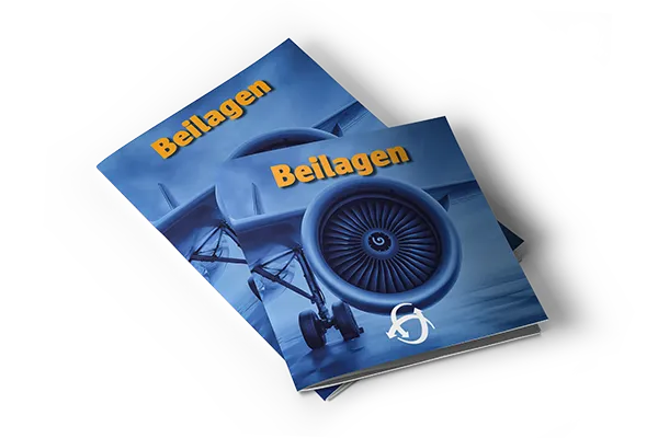 Zeitungsbeilagen quadratisch