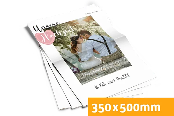 Hochzeitszeitung Vollformat