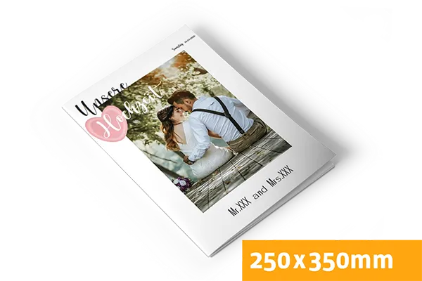 Hochzeitszeitung Halbformat